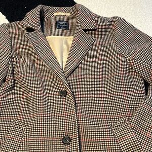 Abercrombie Plaid Wool Coat